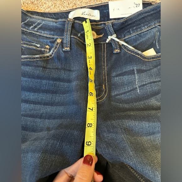 KanCan Mid Rise Super Skinny Dark Wash Jean 7/27 - Picture 5 of 8